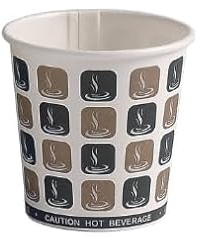 4oz Cafe Mocha Paper Espresso Coffee Cups x 50 (50)