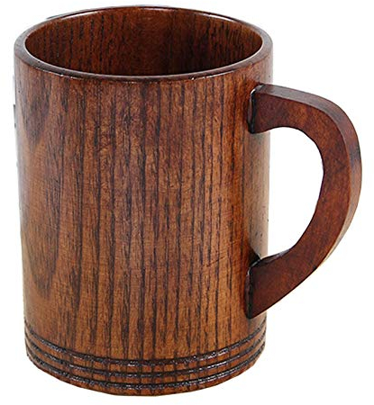 Anawakia Tasse à café en bois de jujube, 330 ml