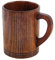 Anawakia Taza de café de madera, taza de madera de azufaifo, 330 ml