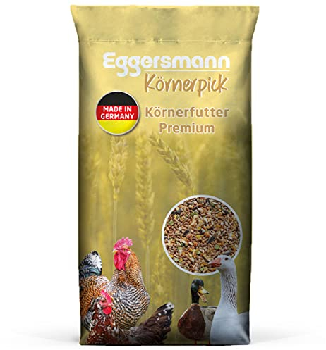 Eggersmann Körnerpick 25kg Premium Hühnerfutter - Körnerfutter Premium Geflügelfutter - Premium Körnermischung für Hühner Gänse und Enten aus natürlicher Herstellung