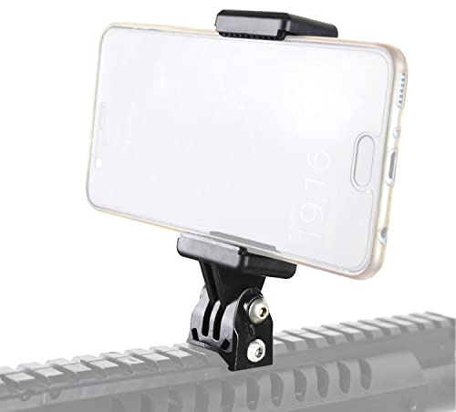 HIGOO Smartphone 20mm Picatinny Rail Mount Adapter Holder per fucile da caccia caccia tiro sport registrazione video