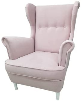 MartHome Fauteuil Rembourré Fauteuil de Salon, Fauteuil en Tissu - Fauteuil de Relaxation Chaise pour Femmes Enceintes, Fauteuil Confortable pour Le Salon - Fauteuil Scandinave (Rose T19,)
