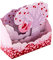 Hallmark Valentinstagskarte, niedliche Valentinstagskarte, 3D & Pop-Up, rosa Faultier-Design, Rosa, Rot