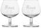 2 Stück Original Asbach Gilde Gläser Glas Brandy Cognac Ballonglas Ballongläser mit Logo, 15cl, transparent