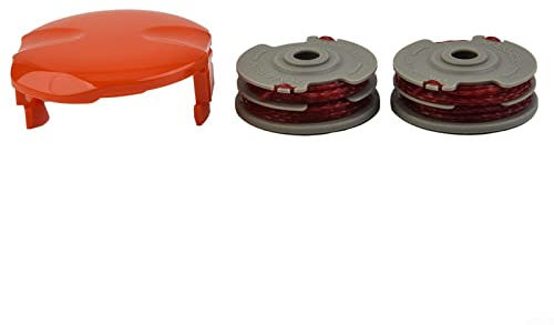 2 Stück Rasentrimmer Ersatzspule Doppel für Flymo Ersatzspule Fadenspulen für Rasentrimmer Freischneider Spule