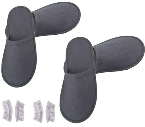 Cutiolly Ciabatte Ospiti,2 Paia Pantofole Ospiti,Ciabatte Monouso,Pantofole Usa e Getta Antiscivolo,Pantofole in Spugna Premium,Unisex per Hotel,Spa,Casa,Viaggi