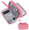 Skycase kabeltasche organizer,kabel organizer tasche,kabeltasche organizer klein,Tragbare Kabelorganizer,Doppelte Kabel Tasche für Elektronische Accessoires USB Powerbank SD-Karte Ladekabel,Rosa