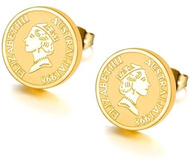 Ohrringe Ohrstecker Damen Schmuck Earrings Retro-Stil Avatar Ohrringe Party Ohrring Für Frauen Gold-Farbe