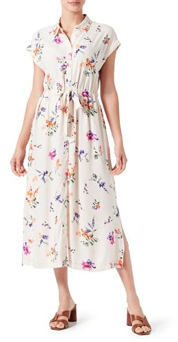 YAS Beige Damen Kleid Y.A.Sasina Cs Midi Belt Dress S. Noos M