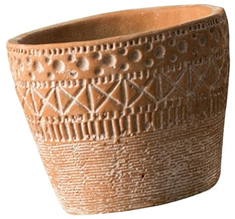 Mipcase Pot De Ciment Rétro pour Plantes Conteneur Décoratif pour Intérieur Et Jardinage