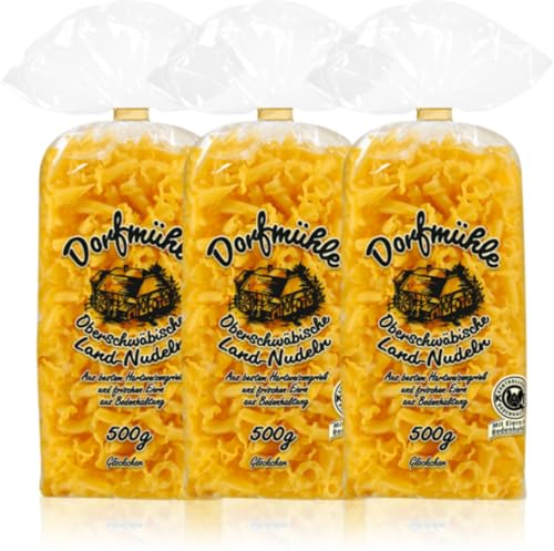 Dorfmühle Glöckchen pasta nudeln 500 gramm x 3 Stück