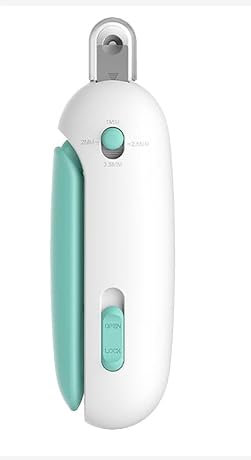 ANIROY Cat Nail Clippers with Adjustable Aperture, Splash-Proof Nail Clipper&Claw Trimmer, Pet Nail Clipper for Professional and Home Use (Blue)