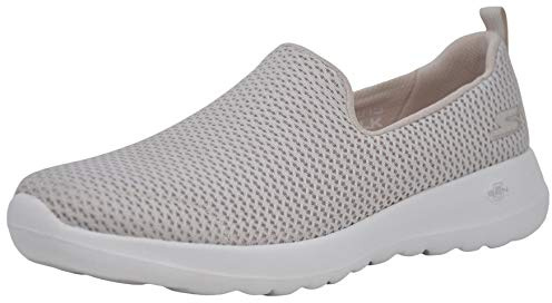 Skechers Womens Low-top Trainers, Natural, 8 X-Wide