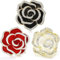 Broche de ruban floral, broche de Cristal Vintage élégant et unique, broche de strass de mode, badge, accessoire cadeau de bijoux, bouton de strass