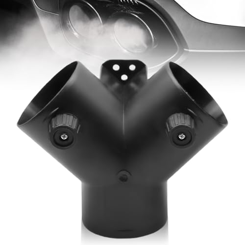 GAOUTO Calentador de aire diésel, accesorios de calefacción estacional, 75 mm, calefacción de estacionamiento diésel, tipo Y, accesorios de calefacción diésel con 2 válvulas ajustables, tubo de