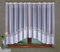Gardinen Vorhangen Weiß 400x150 cm (BxH) Allegrina Stores Gardinen mit Kräuselband Kurz Jacquard Scheibengardine Wohnzimmer Vorhänge Fertiggardine Küchengardinen Bogen Kurzstores
