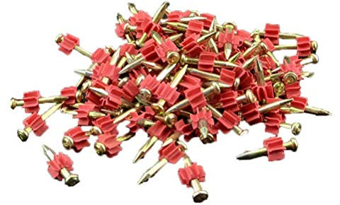 Clous,Clous pour le travail du bois, 100 pièces en acier inoxydable pistolet à bois clou mur photo for cadre mural panneau d'affichage climatisation charnières fixes fixation-27mm(22mm)