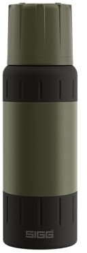 SIGG – Stainless Steel Insulated Water Bottle – Thermos Bottle Alpine Star Roasted Green, with Cup – 15hr Hot, 56hr Cold – Compact & Robust – Leakproof – BPA-Free – Outdoor, Camping & Hiking – 0.5L