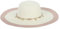 LY4U Chapeau de Paille de Soleil de Plage pour Femmes avec Mentonnière, Disquette UPF50 Chapeaux d’été Pliables à Large Bord pour Voyage, Vacances, Plein Air