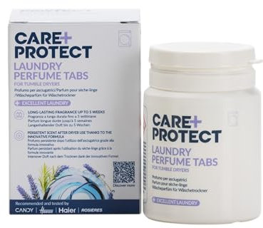 CARE+PROTECT Dischetti Profuma Bucato per Asciugatrice – Fragranza di Lunga Durata Fino a 5 Settimane, Compatibile con Hoover H-DRY 700, Candy ProDry 700, Haier X11