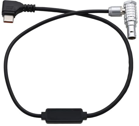 HangTon Cavo di controllo record per fotocamera Komodo X e DJI RS2 RS3 RS 4 Pro Gimbal, Focus Pro Grip, USB-C a 9 pin ad angolo retto, 30 cm