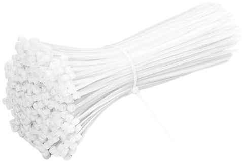 1000 Stück Kabelbinder Weiß Klein 100 mm X 1,8 mm, Mini Kabelbinder | mit Integrierter Selbstverriegelung, Sichern Sich Beim Festziehen Automatisch,UV-Beständig,Elektrisch Isolierend,Flammhemmend
