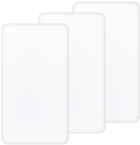 Yukkidds Spannbettlaken 60x120 cm Baby für Kinderbett & Babybett | Weich & Atmungsaktiv Mikrofaser, 3er Pack Bettlaken Spannbetttuch Kinderbettlaken 120x60, Weiß