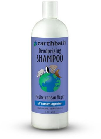 Earthbath All Natural Mediterranean Magic Rosemary Scented Deoderizing Shampoo, 16-Ounce