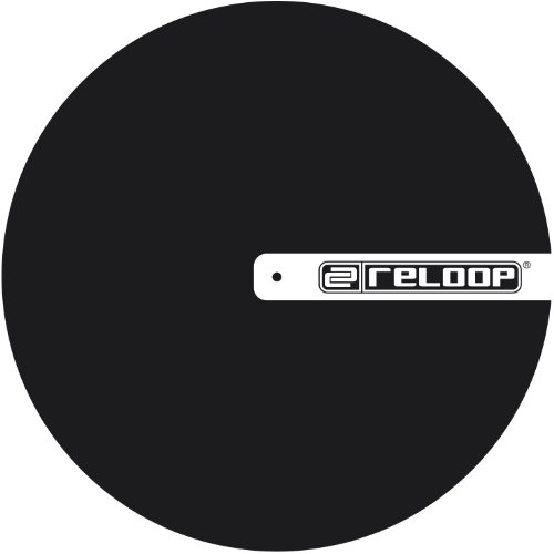 Reloop Slipmat Logo - in feltro di alta qualità, nero