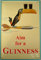 Guinness - Aim for a Guinness Blechschild, 20 x 30 cm