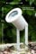 Gartenstrahler Pilsen, Gartenlampe mit Erdspieß, Außenleuchte aus Aluminium in Silber, Gartenbeleuchtung mit GU10-Fassung, Gartenspot mit 2,5 Meter Zuleitung, ohne Leuchtmittel