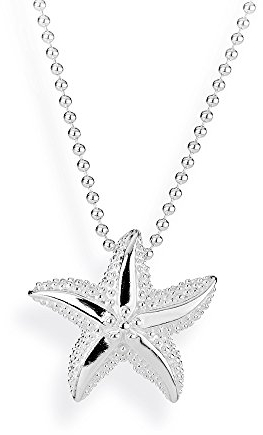Heartbreaker Sealife Seestern-Anhänger I Edler Kettenanhänger aus 925 Sterling Silber I Nickelfreier Silberanhänger in Goldschmiedequalität I Hochwertiger Anhänger für Damen I LD SL 32