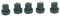 First4spares Round Rubber Feet to fit Kenwood Liquidisers Blenders Mixers Juicers (Pack of 5)