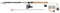 Crivit Feederrute Set 300-5 Feeder-Combo Angelset Teleskoprute und Rolle Grund-Rute Karpfen, Aal und andere Friedfische inkl. Rutenhalter, Angelzubehör, Rutentasche
