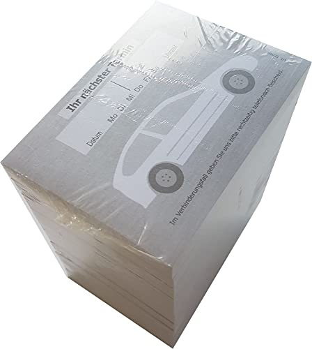 10 Terminblöcke mini mit je 100 Blatt, 1000 Terminzettel tzm6 Auto Werkstatt KFZ