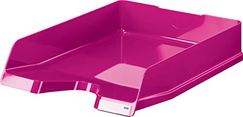 HAN Briefablage Viva, 5 STÜCK, stilvolle Elegante Design-Briefablage in Premium-Qualität. DINA4/C4, mit Beschriftungsclips, 10275-96, pink