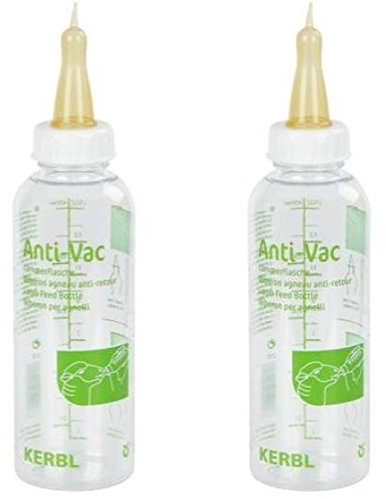 Anti-Vac Lämmerflasche Tränkeflasche Trinkflasche Aufzuchtflasche für Lämmer Lämmchen (2 Flaschen komplett)