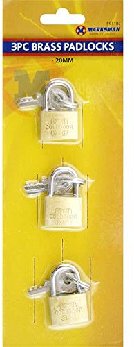 3 X mini 20mm padlocks for luggage suitcase tool box gym lockers shed garage gates bike locks bag lock safe security