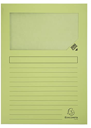 EXACOMPTA Pt 100 chem. à fenêtre BAHIA vert