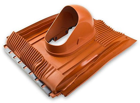 Klöber Venduct Grundplatte Dachdurchführung DN 100 mm Universal Dachentlüftung Rot Orange Strangentlüftung Lüftungsziegel Dachbelüftung