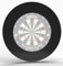 Unicorn Professional Heavy Duty Dartboard Surround, schwarz