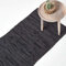 Homescapes Teppichläufer Denver aus 100% recyceltem Leder, 66 x 200 cm, schwarz