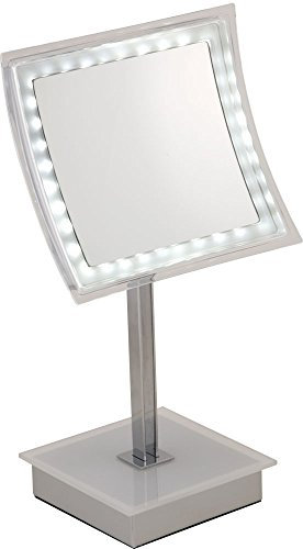 Sanwood Thea Kosmetikspiegel, Chrom, 15 x 21 x 40 cm