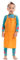 LissomPlume Kind Malschürze Kunstkittel Kinderschürze Arbeitsschürze Painting Bastelschürze Werkenschürze - Orange