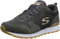 Skechers Femme Retros-og 85-goldn Gurl Baskets, Gris Charcoal Suede Nylon Mesh Rose Gold Trim Ccl, 36.5 EU