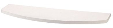 King Collection King Home M1106003 Mensola Stondata in Truciolare Nobilitato Bordato su 3 Lati, Bianco