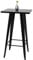 Mendler Stehtisch HWC-A73, Bistrotisch Bartisch, Metall Industriedesign 105x60x60cm - schwarz