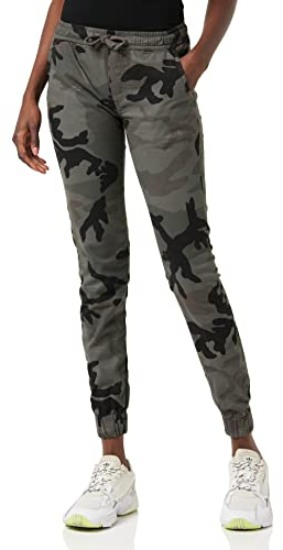Urban Classics Damen Ladies Camo Jogging Pants Sporthose, Mehrfarbig (Dark Camo 00784), M