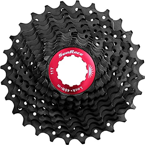 SunRace RX 11-Speed Road Cassette, Black, HG-Spline, 11-28T
