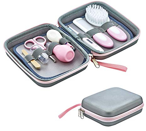 Babyjem, Baby Pflegeset Pflegeset für Nase und Nägel Babypflegeset Neugeborene und Kleinkinder Pflegeset Baby 9teilig, Rosa 1113632